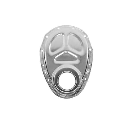Racing Power Timing Chain Cover for Chevy Small Block, Chrome RPC-R4932